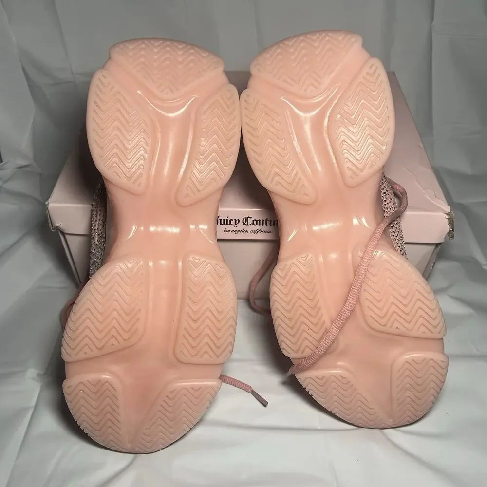 JUICY COUTURE Women's Adana Sneakers WJ03841W Color Blush-Q Size 10 Very Clean! - Picture 6 of 10